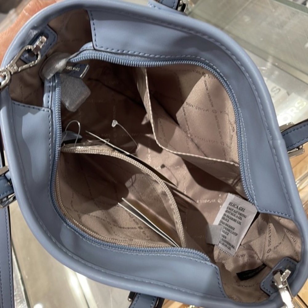 Michael Kors Xs Cryl Conv Tz Tote Pale Blue - Picture 4 of 16